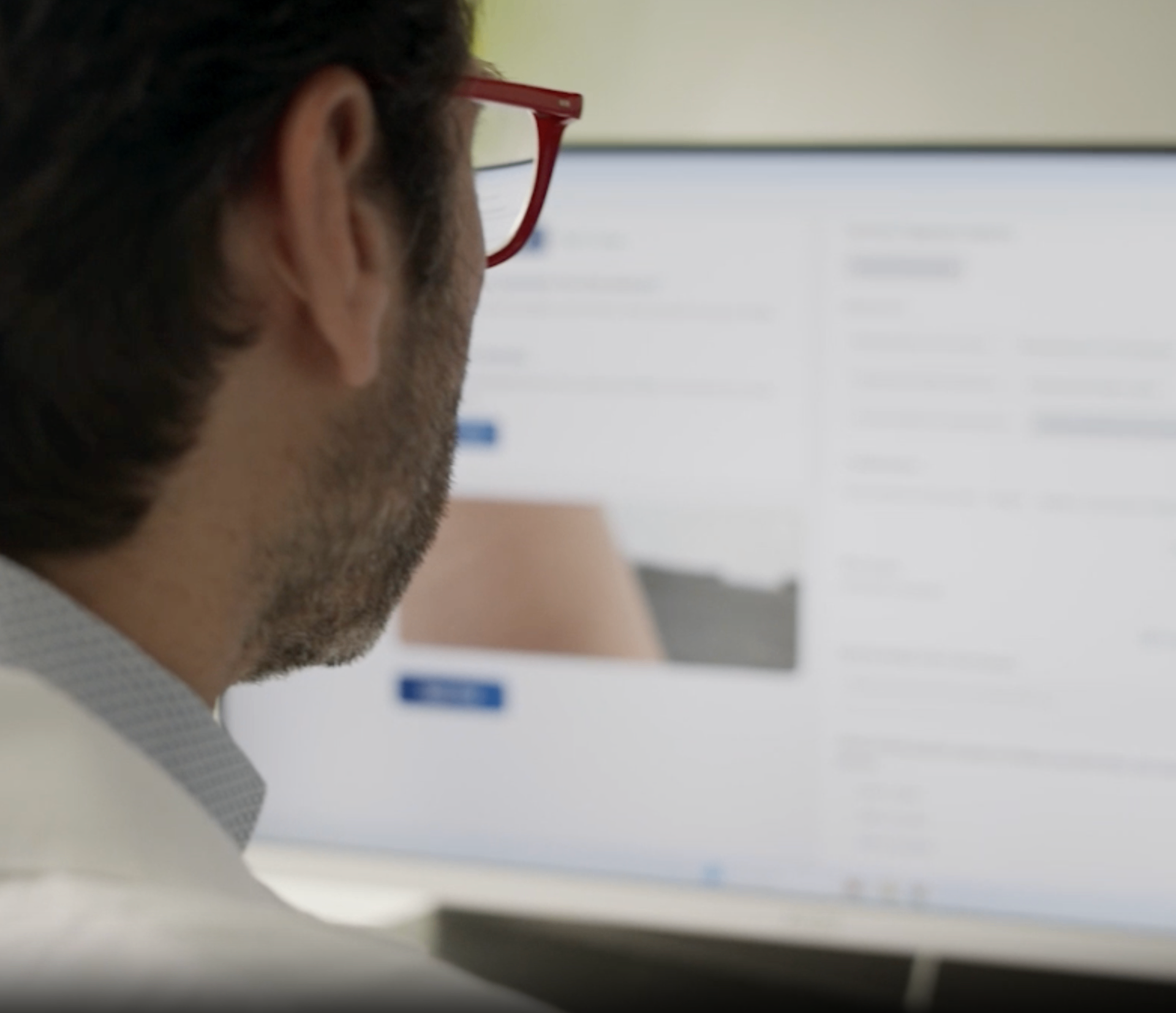 Doctor reviewing case